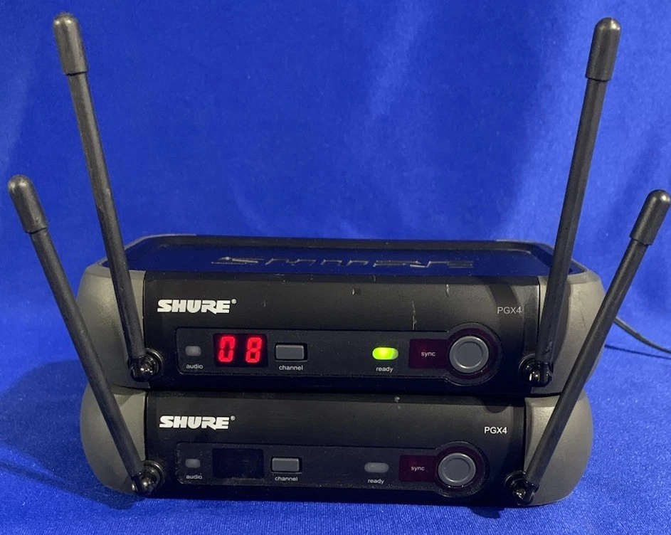 Lot 2 Shure PGX4 524-542 MHz Wireless Systems w/ PGX1 Bodypack Transmitters READ - Image 2 of 4