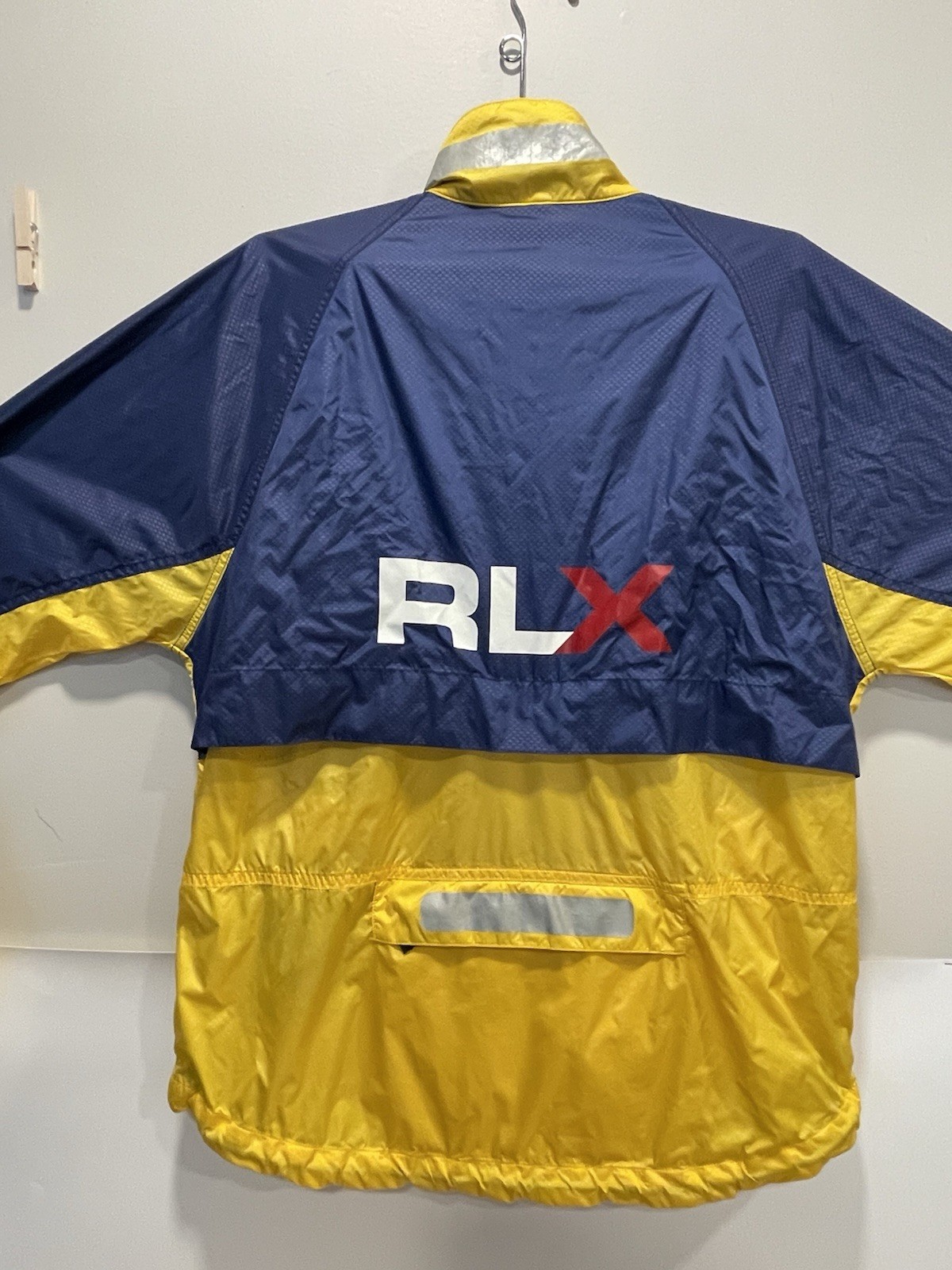 VINTAGE 90' RALPH LAUREN POLO SPORT YELLOW WINDBREAKER FULL ZIP JACKET SZ MEDIUM thumbnail 10