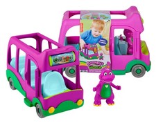 Fisher-Price Barney's World Adventure Bus with Barney 3" Figure New in Package