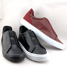 London Fog Francis Low Slip On Mens Casual Shoes CL30373M Black or Cabernet