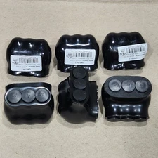 Pack of 6, 4-14 AWG Insulated Multi-Tap Connector, 3 Wire Port Single Side Entry