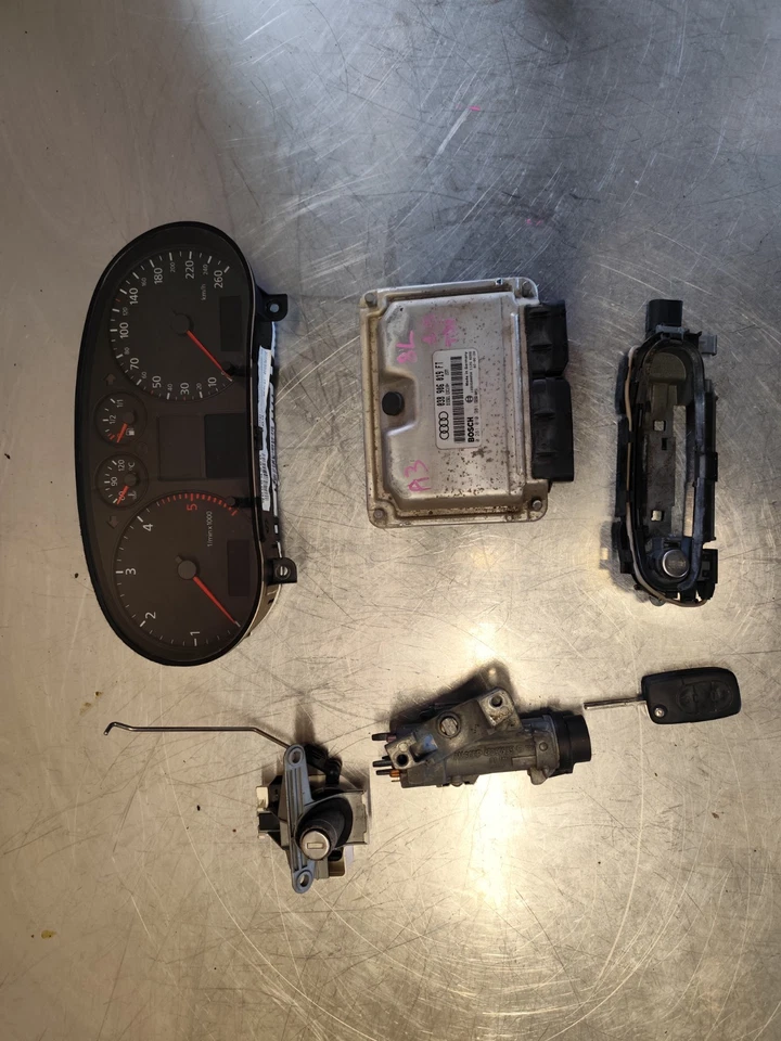 KIT DEMARRAGE ECU AUDI A 3 8L 1.9 TDI 130CV 038906019FT / 8L0920900M - Immagine 2 di 4