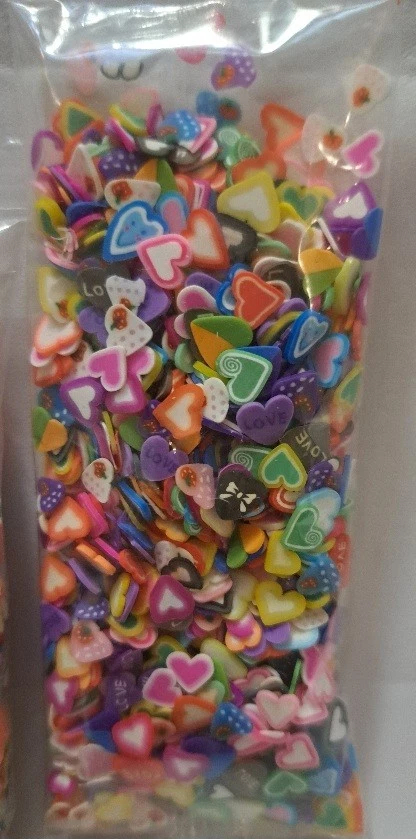 Fimo Polymer Clay Slices Fruits Hearts Butterflies 3 Pieces - Image 3 of 4