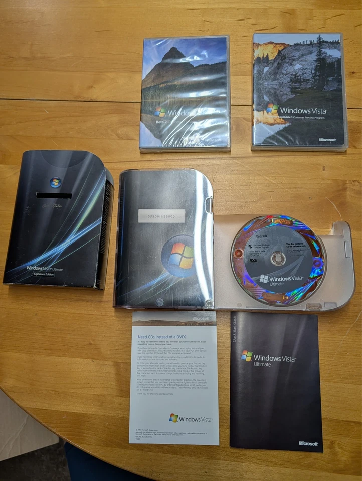 Microsoft Windows Vista Ultimate Signature Edition #3506 + Sealed Beta 2 & RC1 - Image 3 of 4