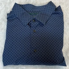 Perry Ellis Xxl Men’s Long Sleeve Non Iron Stretch Button Down Shirt 