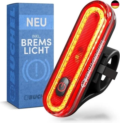 BESUCHE DEN BÜCHEL-STORE Büchel Fahrrad Rücklicht LED I Aufladbar I StVZO zugelassen I Rücklicht Fa