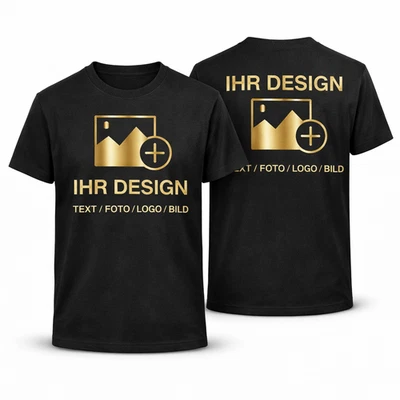 T-Shirt Bedrucken Lassen – Personalisierte T-Shirts mit Eigenem Text, Foto, Logo - Bild 1 von 4