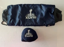 Super Bowl XLVIII 48 "Warm Welcome" Football Hand Warmer And Ear Muffs SEA/DEN