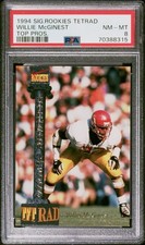 1994 WILLIE MCGINEST SIGNATURE ROOKIES RC USC PATRIOTS 1/2000 PSA POP 1