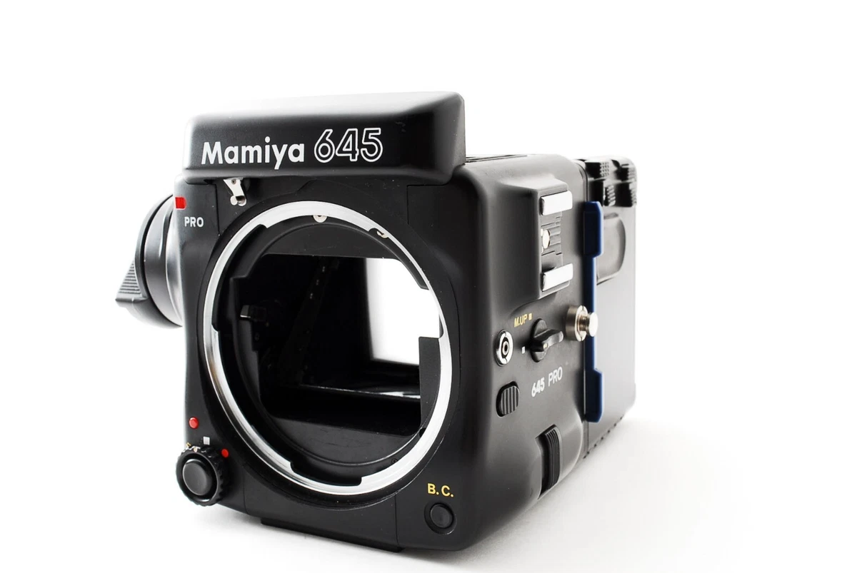 新品本物 645 Mamiya [美品] PRO Finder Prism AE Body フィルムカメラ