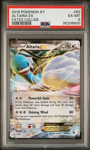 PSA 6 Altaria EX 83/124 Fates Collide 2016 Pokemon XY