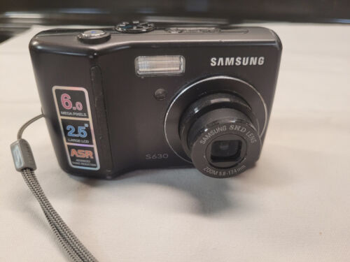 Samsung S630 6 MP Kompakt Digitalkamera/Kabel/Speicherkarte mit Adapter - Bild 1 von 24