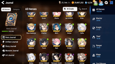 [GLOBAL] Epic 7 Starter 4ML Belian Remnant Violet Arbiter Vildred+ML pulls +Name