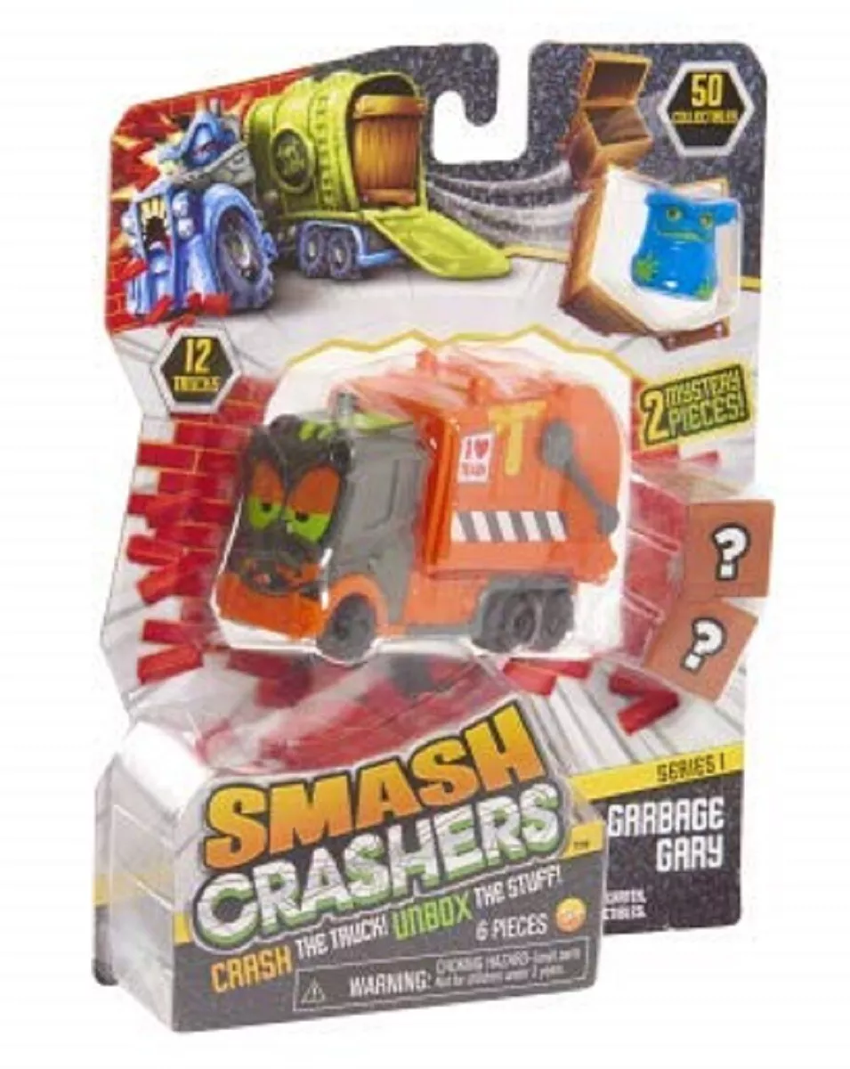 Toys, Smash Crashers Garbage Gary Crash The Truck Unb