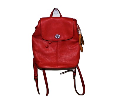 coach backpack red
