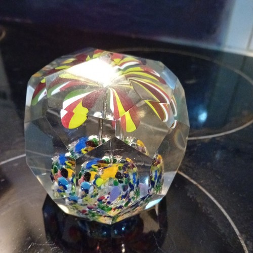 CZECH BOHEMIAN PRISM CUT PAPERWEIGHT - Picture 2 of 13