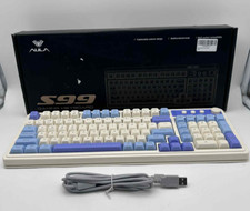 AULA S99 Wireless Mechanical Keyboard 99 Keys BT5.0 USB-C - Beige/Purple