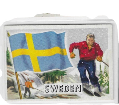 1956 Topps Flags of the World Sweden (4) #65 NM o/c