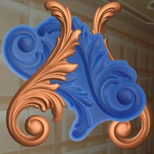 Gießform Stuck Seife harz Blume Verzierung Silikonform Ornament Relief (277)