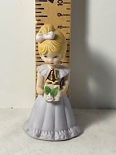 Enesco girl figurine Growing Up Age 4 Purple dress