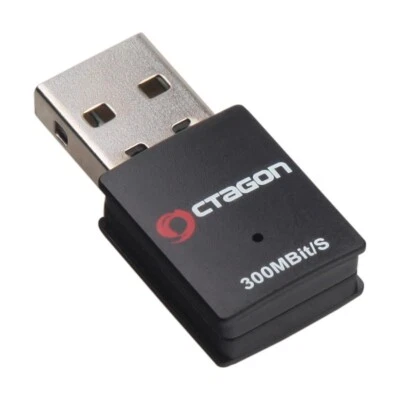 Octagon WL088 Optima 300 MBit/s USB 2.0 WLAN Adapter Schwarz