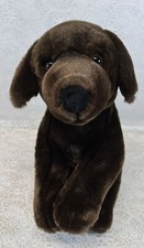 Toys R Us Plush Chocolate Brown Lab Puppy Dog 18" Stuffed Animal 2012