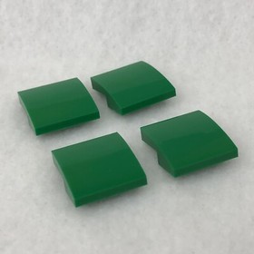 LEGO 15068 Green Slope, Curved 2 x 2 x 2/3 (x4)