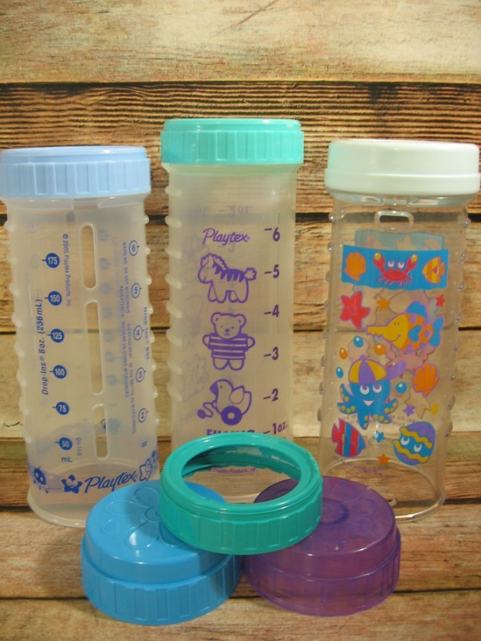 Vintage Playtex Drop In Bottles Vintage Playtex Decorated Nurser