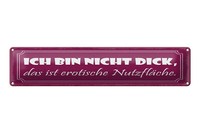 Blechschild Spruch 46X10 Cm Nicht Dick, Das Ist Erotische NutzfläChe Schild