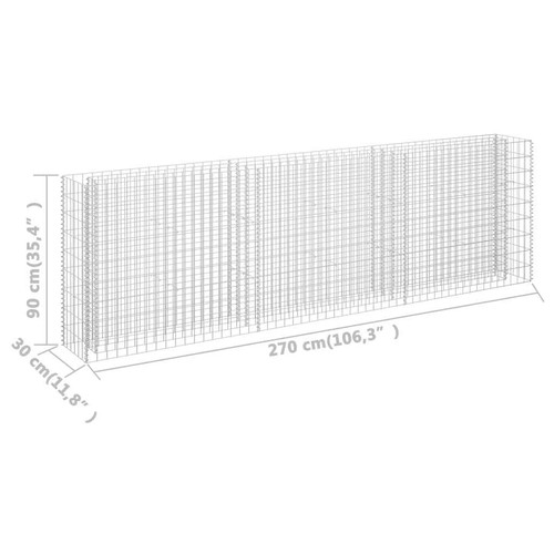 Gabion Raised Bed Basket Planter Outdoor Planter Pot Vegetable Flower Box - Picture 150 of 150