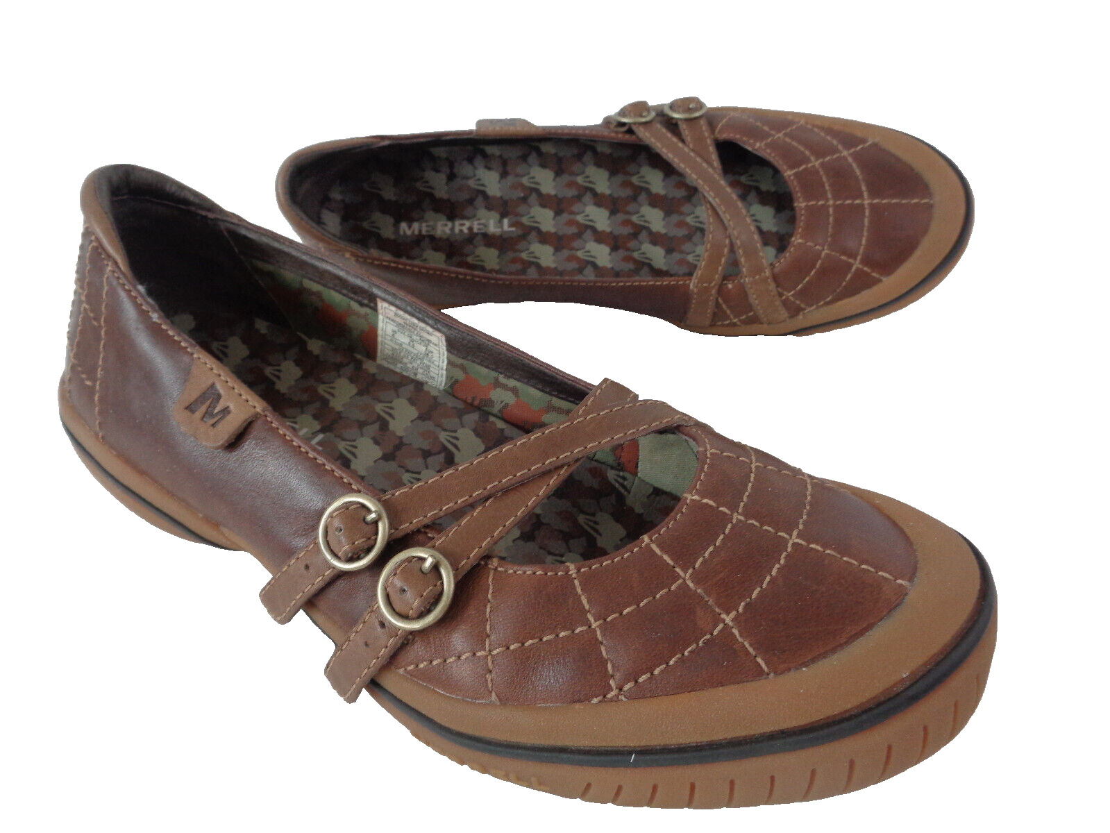 Scarpe da passeggio slip on MJ MERRELL ZODIAC EUR 38 5 US 8M marrone scuro in pelle