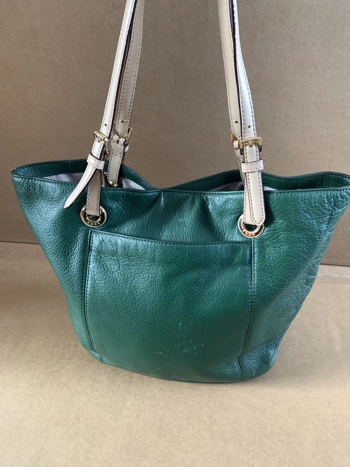 Bolso de Mano Michael Kors Medio Bolsillo Frontal Cremallera Verde Joya (C5)