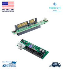 2.5" Female 44 PIN IDE to 7  15 PIN SATA Hard Drive Converter Adapter PATA 3.5"