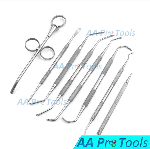 8 Implant Bone Graft Sinus Lift implantation kit Scoop Plugger Grafting Syringe - Picture 2 of 3