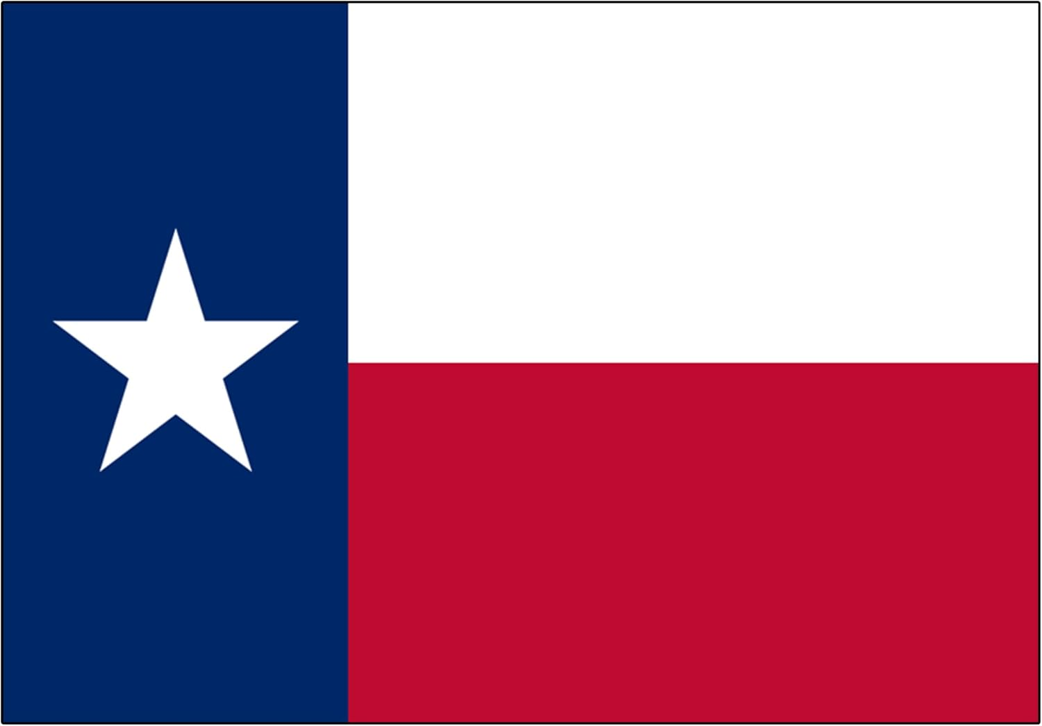 Texas State Flag Car Decal 3x5 Inch Lone Star Bumper Sticker for Truck Window