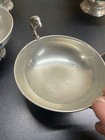 Etain French Pewter Rams Heads Loving Cup Trinket Dish and large Dish set of 6 — photo 10