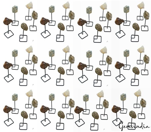 Soporte de metal para decoración del hogar de piedras preciosas enormes/ásperas - 4,25 pulgadas - Imagen 15 de 17