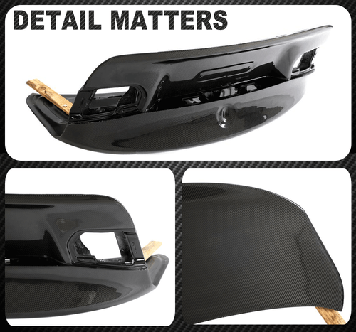 For BMW 3 Series F80 M3 & F30 Real Carbon Fiber Rear Trunk Boot Lid Cover Trim - Picture 11 of 11