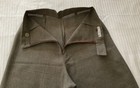 Oliver Strelli Wide Leg Pant 27" Waist Viscose Wool Belgium Gray Back Closure — photo 6