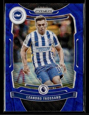 2021-22 Panini Prizm Premier League - Prizms Blue Wave - #187 Leandro Trossard