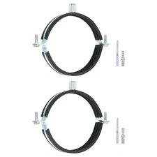 2Pcs Adjustable Pipe Bracket Clamp 4-1/2"(114mm) Wall Ceiling Mount Support