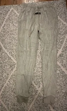 Women’s essentials light green sweatpants In Terry Cloth XS