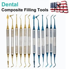 6pcs/set Dental Composite Resin Filling Spatula Repair Restorative Instruments