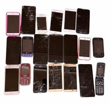 Parts and Repair Phones Samsung, iPhone,LG and More  Lot Of 20   
