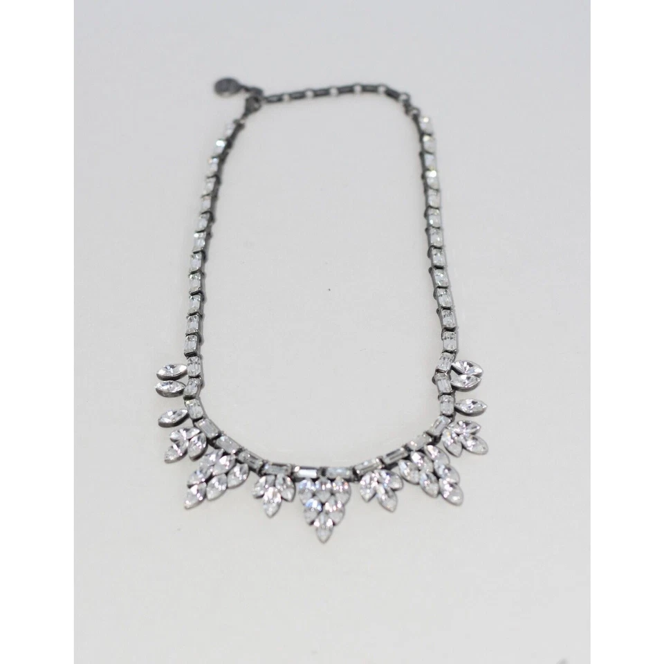 Ben-Amun Tatiana Art Deco Marquis Bridal Evening Statement Necklace - Image 3 of 4