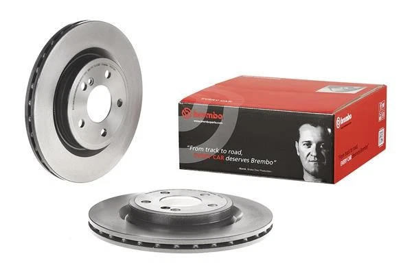 2x Brake Discs Pair Vented fits MERCEDES CLA250 C117, X117 2.0 Rear 13 to 19 Set - Изображение 3 из 4
