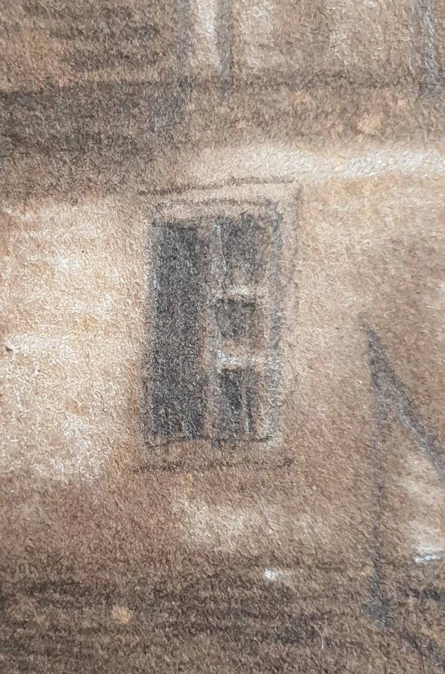 Fusain 1860 Signé et Daté Coup de Patte Exceptionnel - Photo 4/4