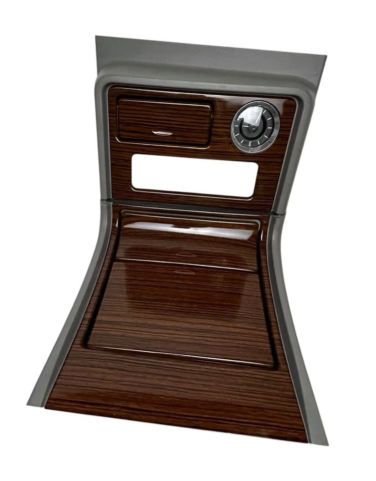 Cenicero portavasos Cadillac Escalade 2003-2006 grano de madera/estaño Foto 2 de 4