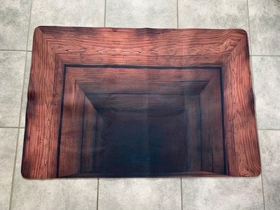 3D Optical Illusion Front Entrance Outdoor Mat/Indoor Rug Heavy Duty Linen - New