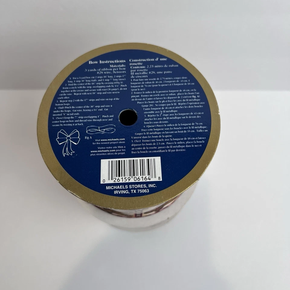 New Gingerbread Ribbon 5.5m X 6 Yards LOT OF 2 - Image 3 of 4